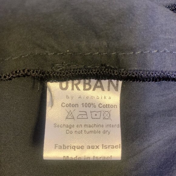 Urban By Alembika Black Asymmetrical Hem Button Tunic Blouse Size 16 (Alembika 5 - Picture 6 of 6